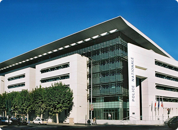 Groupe FSDV, CIR PREFA, manufacture béton préfabriqué, réalisation, hotel de police, bordeaux